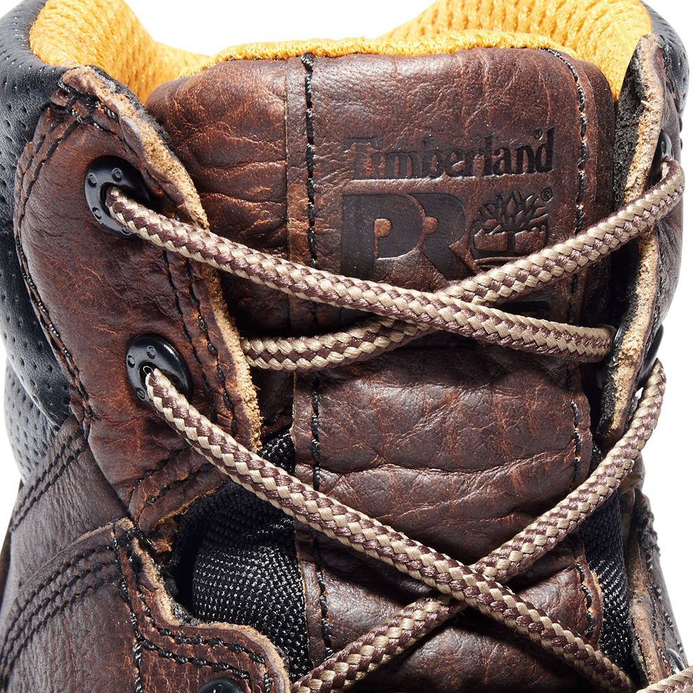 Timberland Mens Work Boots PRO® TiTAN® 6\" Comp Toe - Brown - India IR8475239